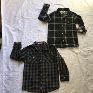 2 boys’ size 5 button down shirts
